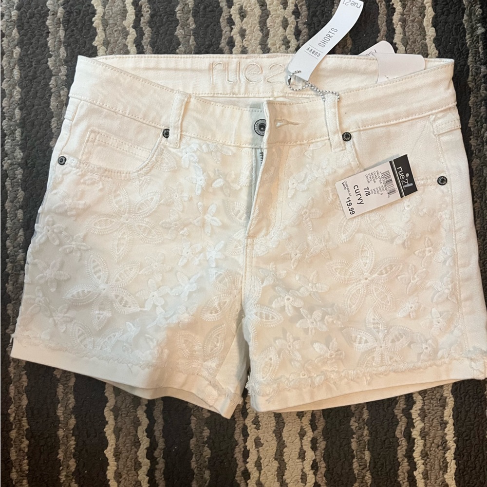 Rue 21 white denim shorts